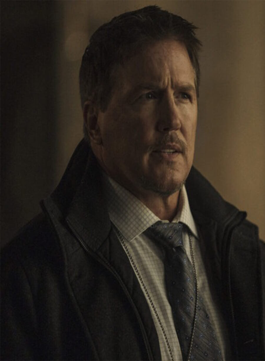 Peacemaker Detective Larry Fitzgibbon Black Wool Coat