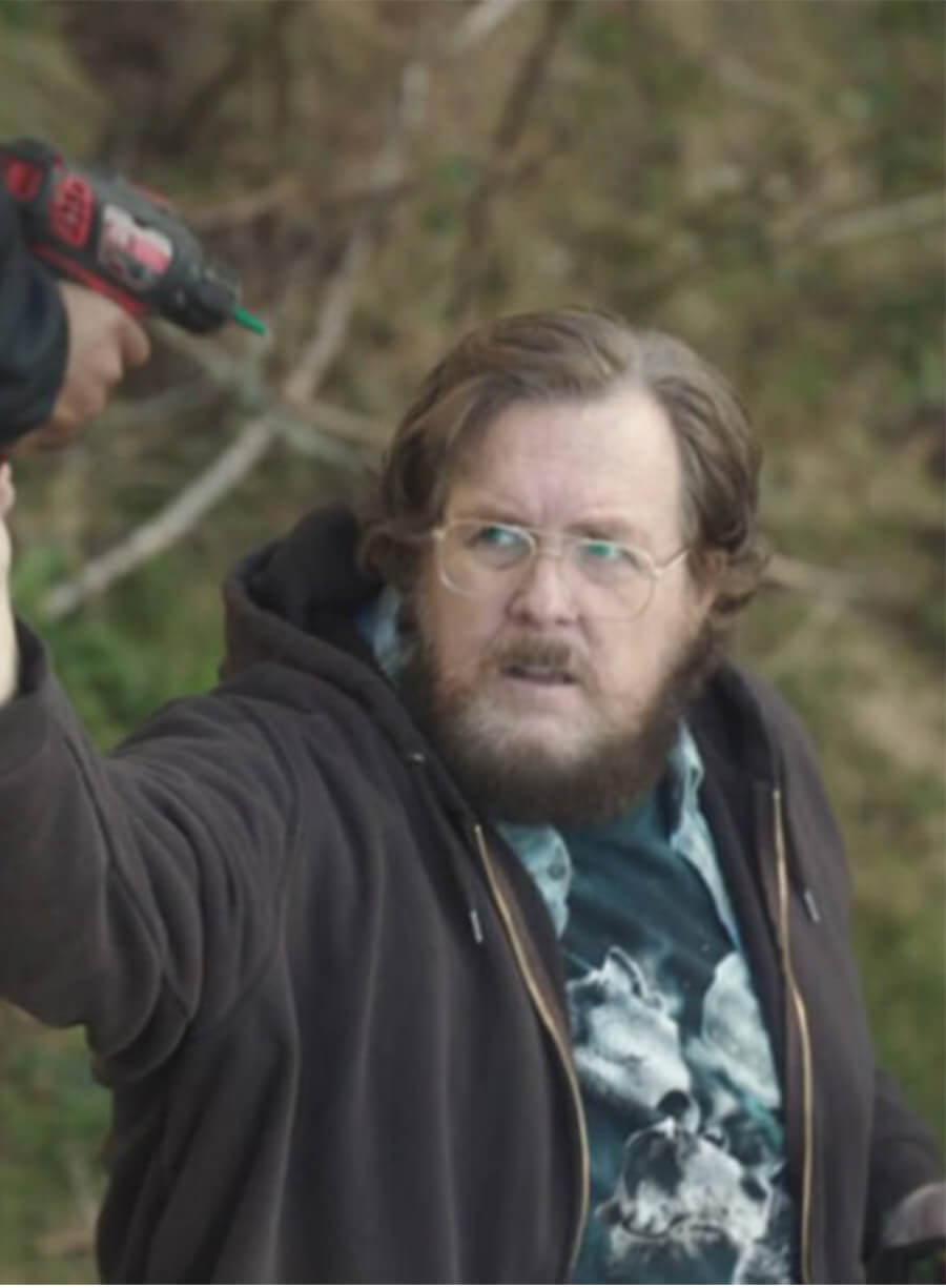 Peacemaker John Economos Grey Zipper Hoodie