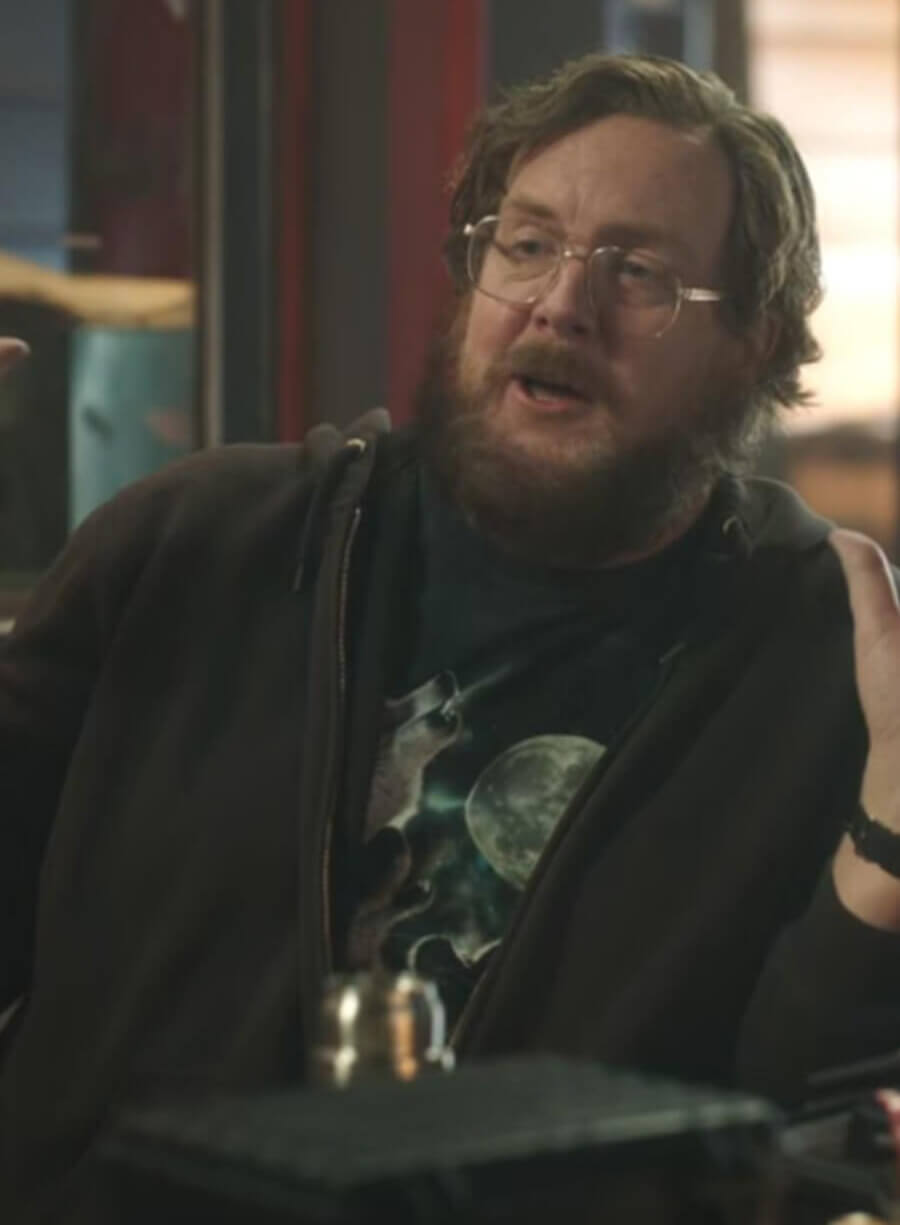 Peacemaker John Economos Grey Zipper Hoodie