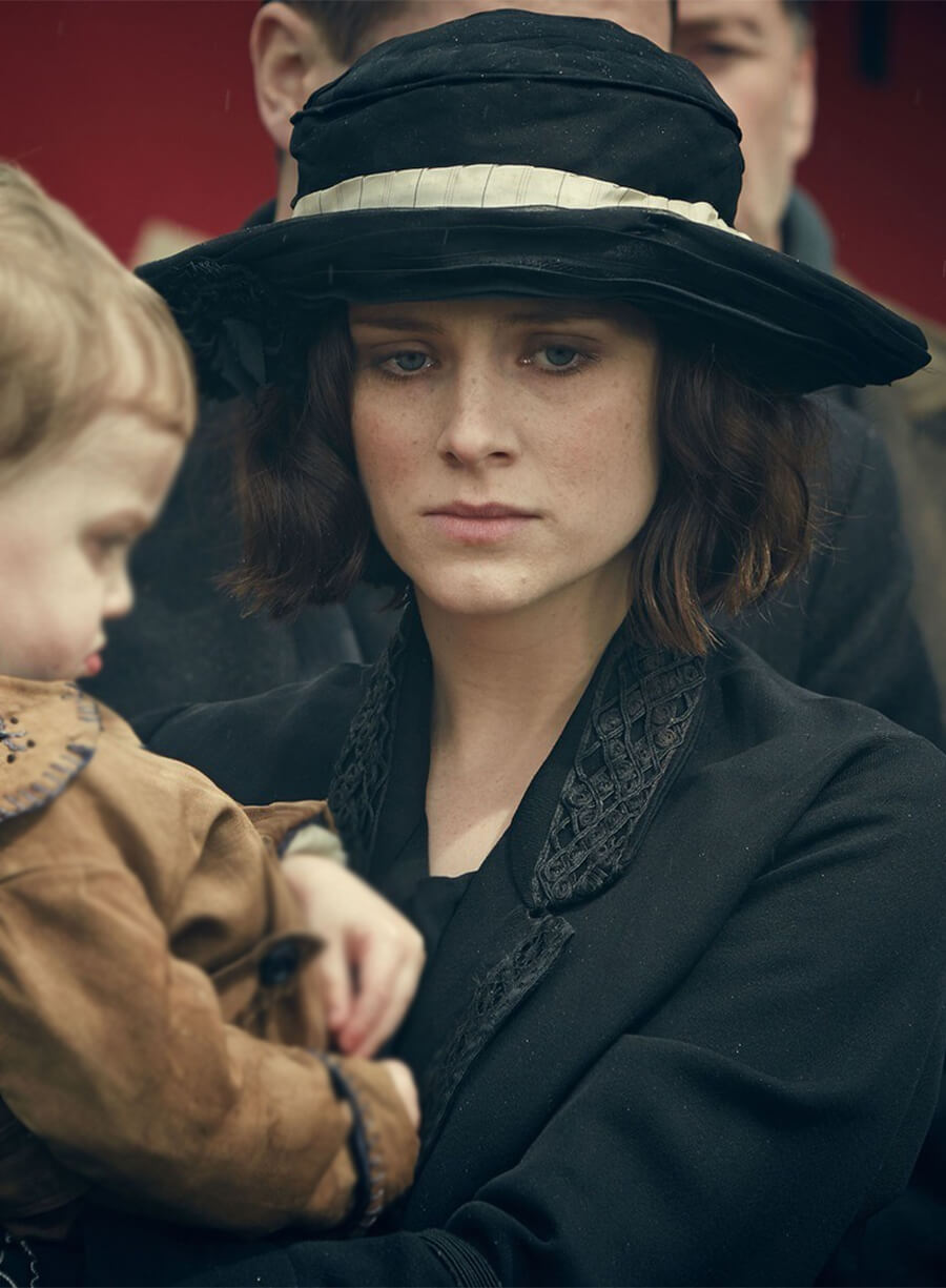 Peaky Blinders Ada Shelby Black Coat