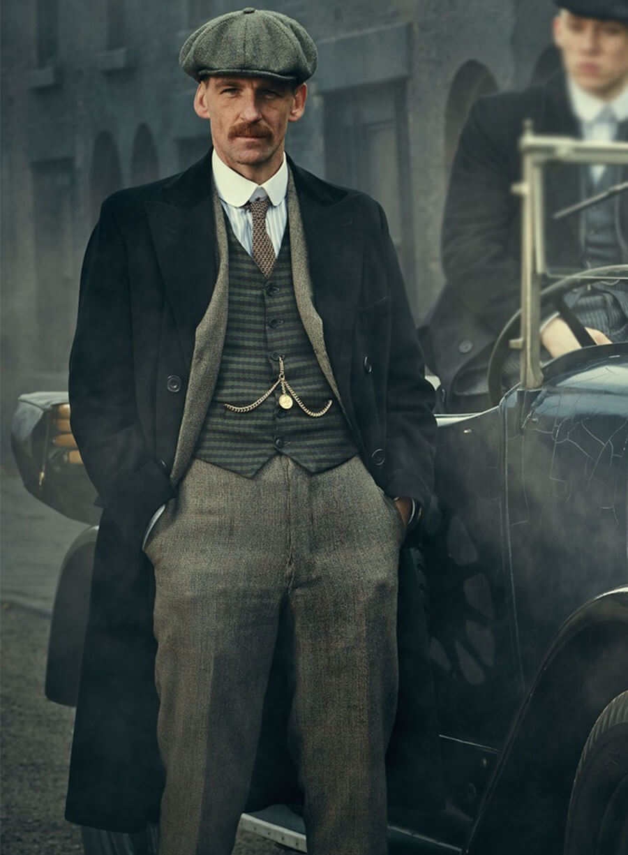 Peaky Blinders Arthur Shelby Black Coat