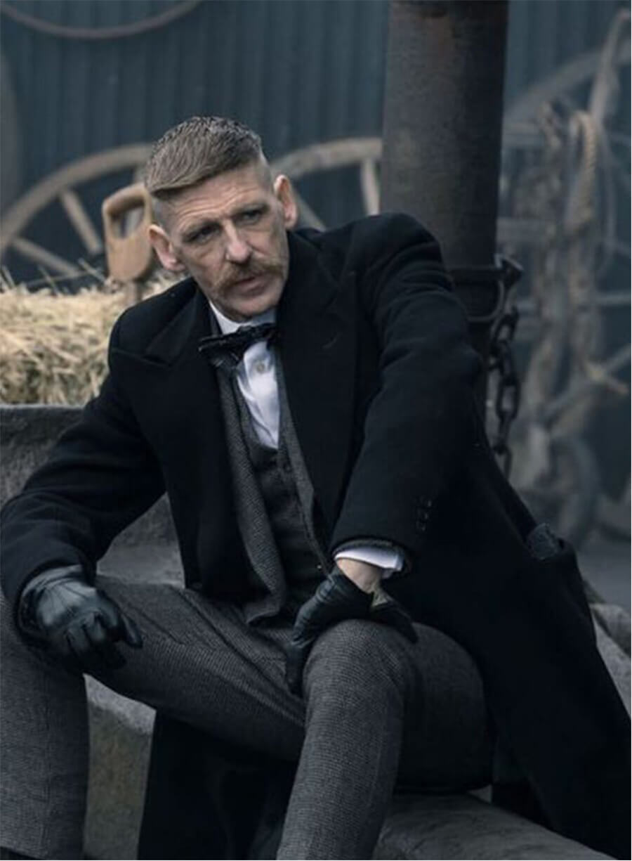 Peaky Blinders Arthur Shelby Black Coat