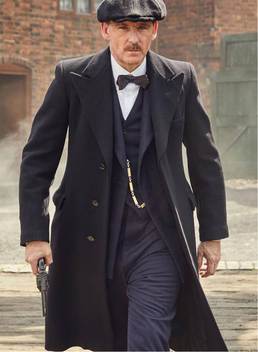 Peaky Blinders Arthur Shelby Black Coat