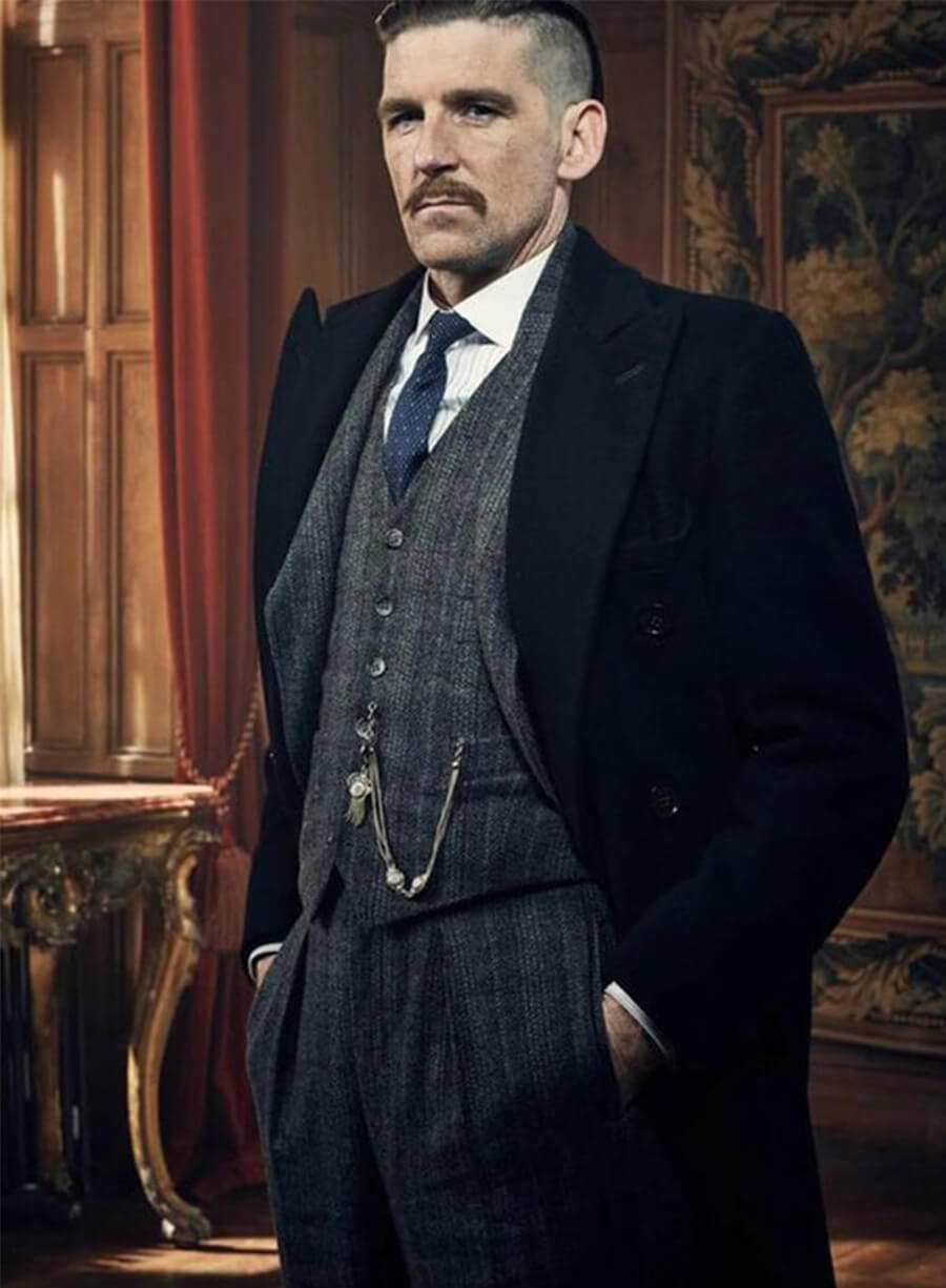 Peaky Blinders Arthur Shelby Black Coat