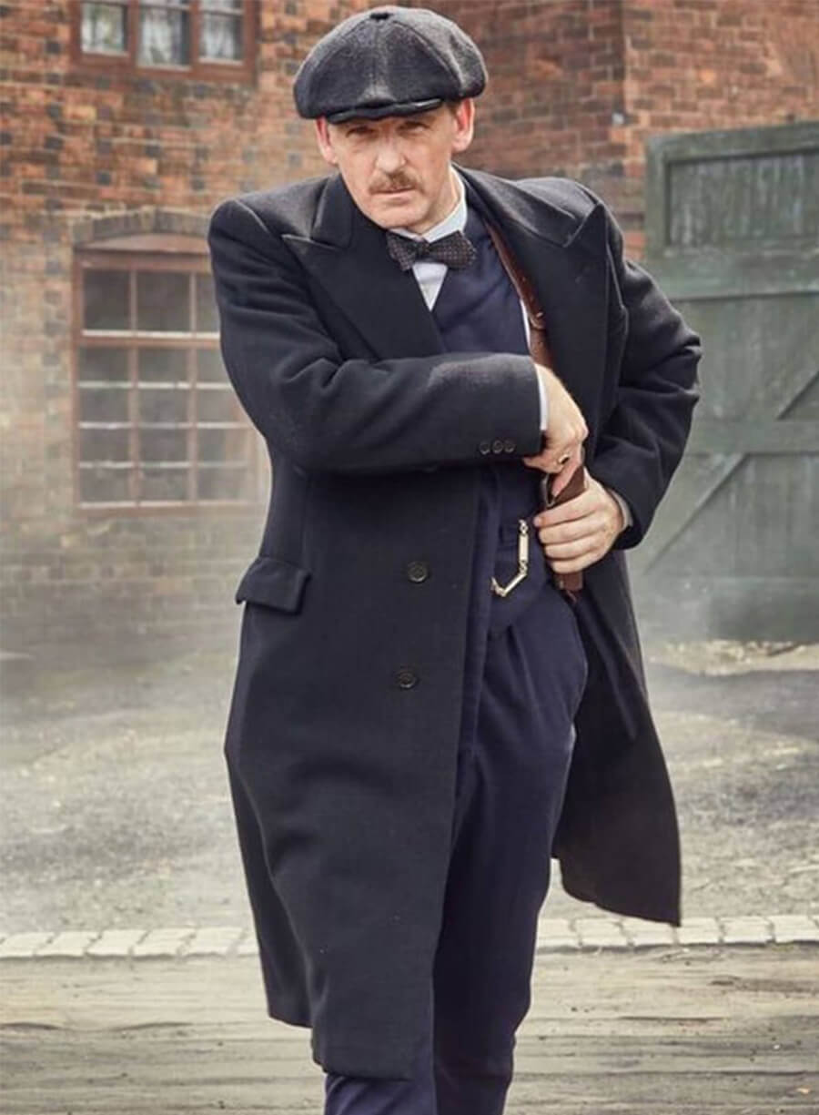 Peaky Blinders Arthur Shelby Black Coat