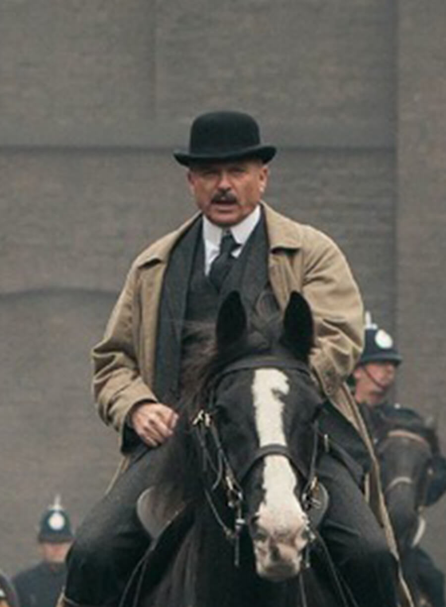 Peaky Blinders Inspector Chester Campbell Beige Coat