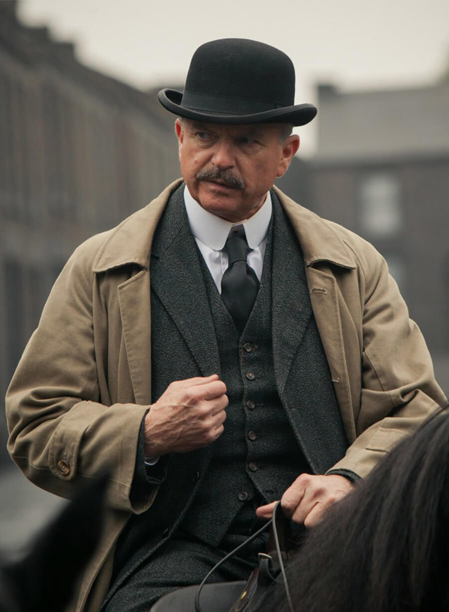 Peaky Blinders Inspector Chester Campbell Beige Coat