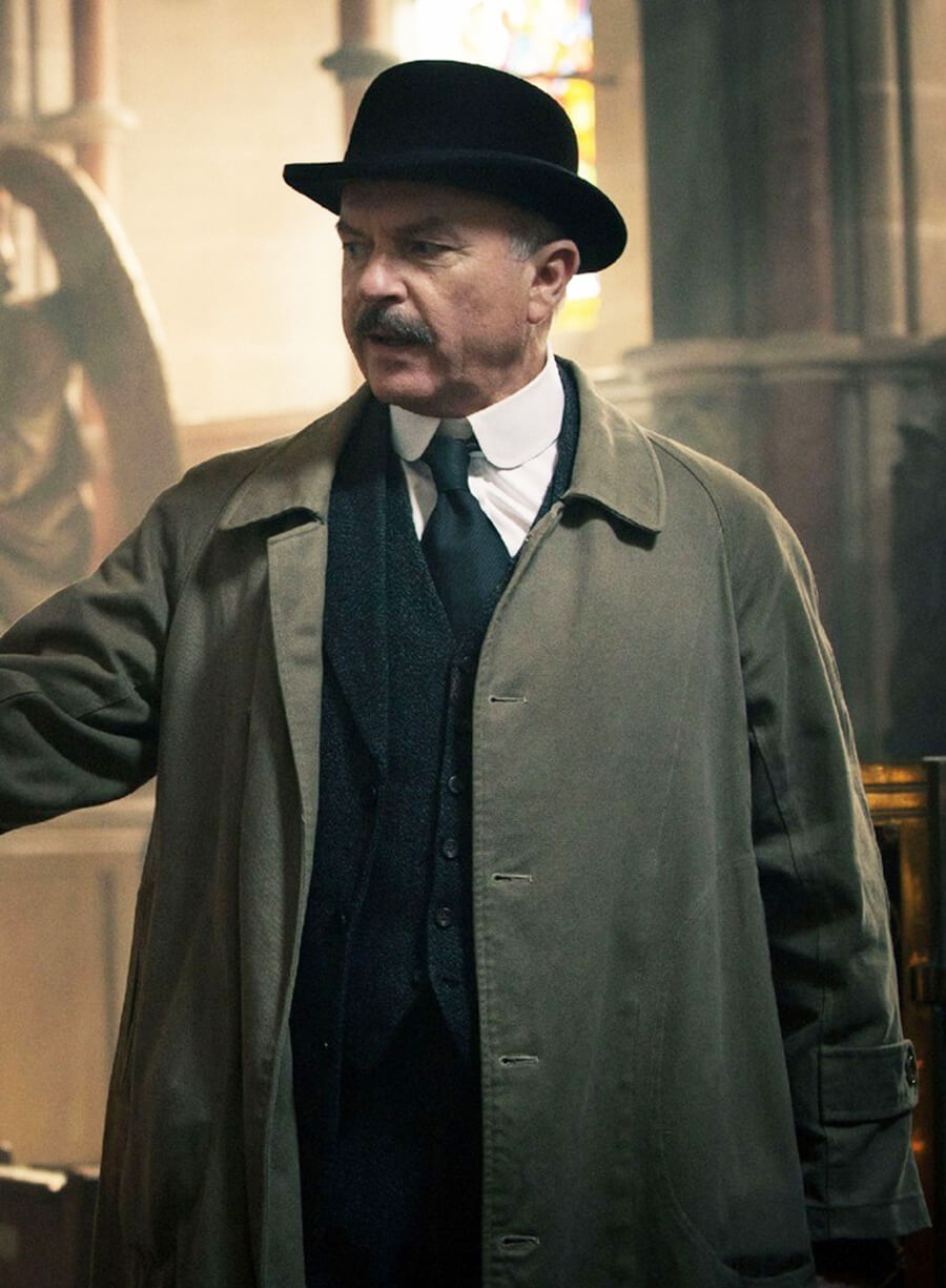 Peaky Blinders Inspector Chester Campbell Beige Coat