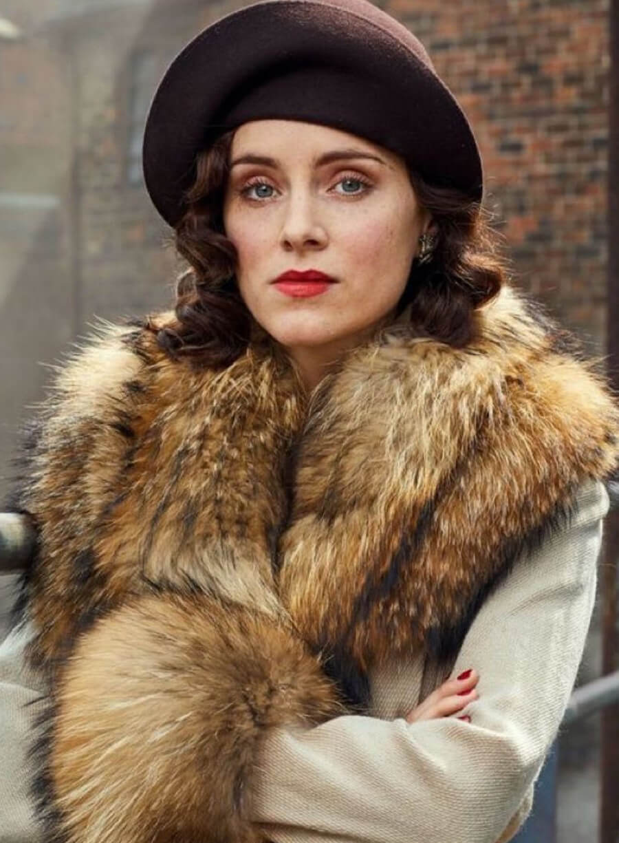 Peaky Blinders S04 Ada Shelby Fur Long Coat