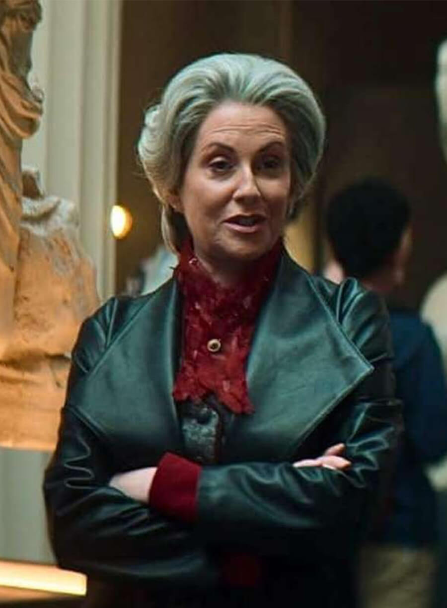 Percy Jackson and the Olympians Alecto Mrs Dodds Leather Coat