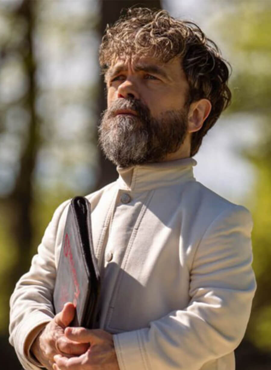 Peter Dinklage Dexter: Resurrection 2025 Leon Prater White Jacket 
