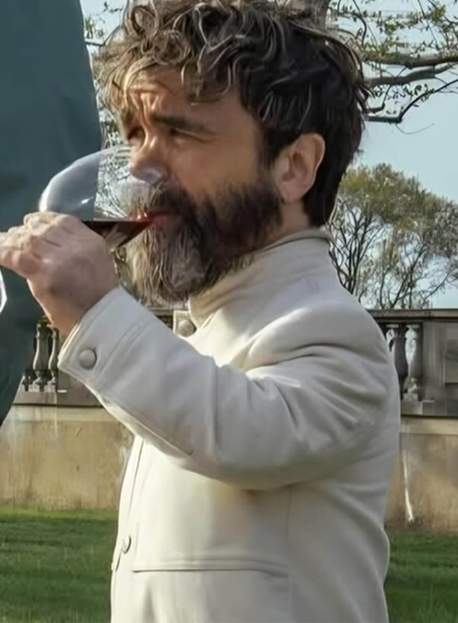 Peter Dinklage Dexter: Resurrection 2025 Leon Prater White Jacket 