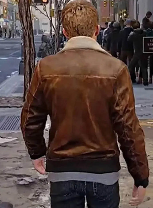 Peter Parker Spider Man 2 Brown Leather Jacket