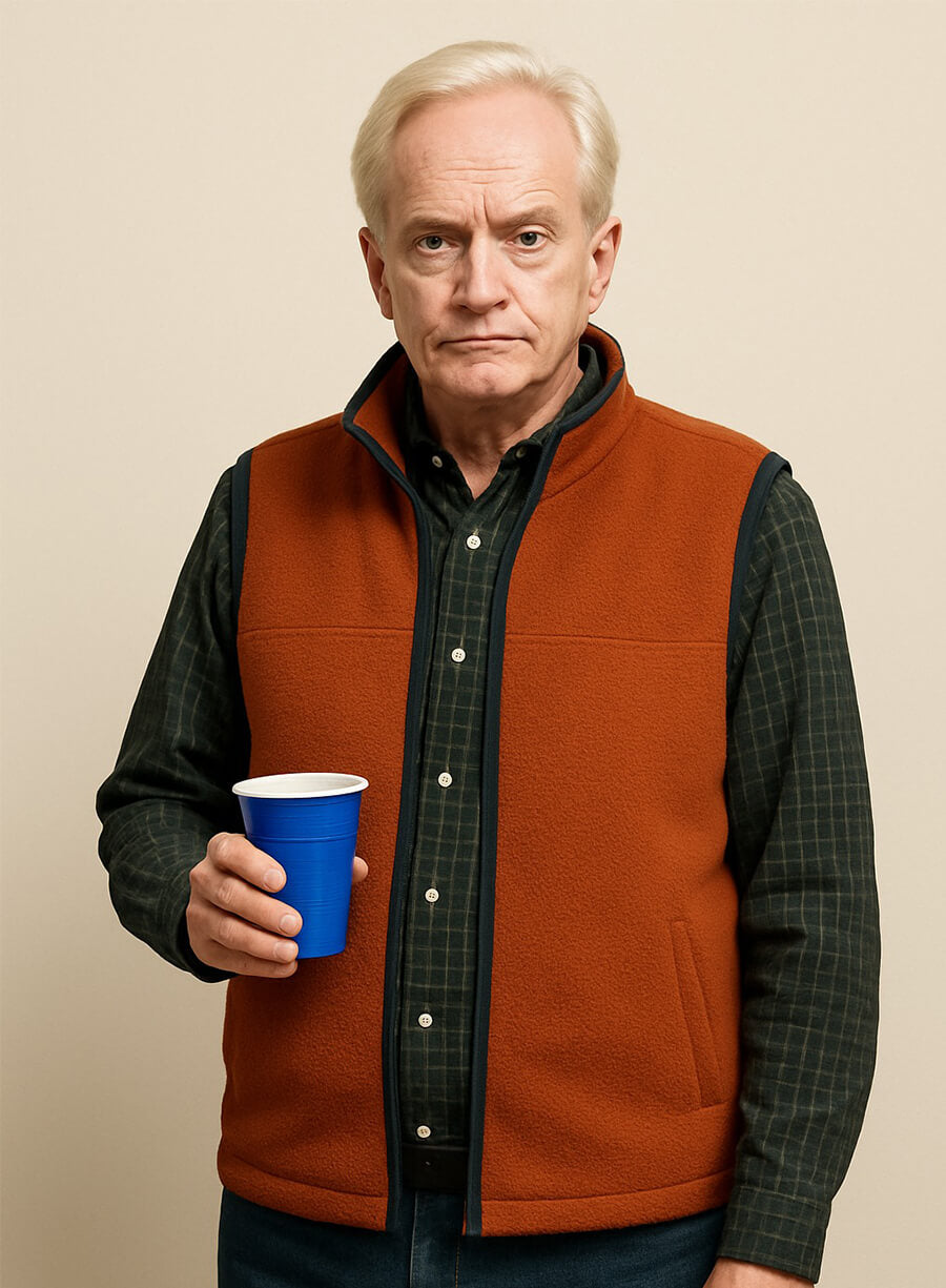 peter reeves Tv Series Tires Jon Orange Vest 