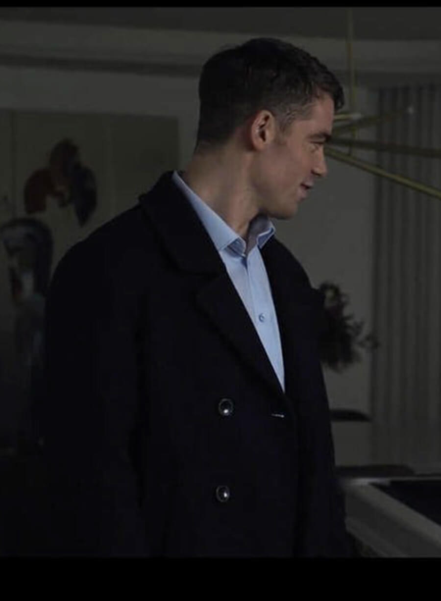 Peter Sutherland The Night Agent Wool Coat