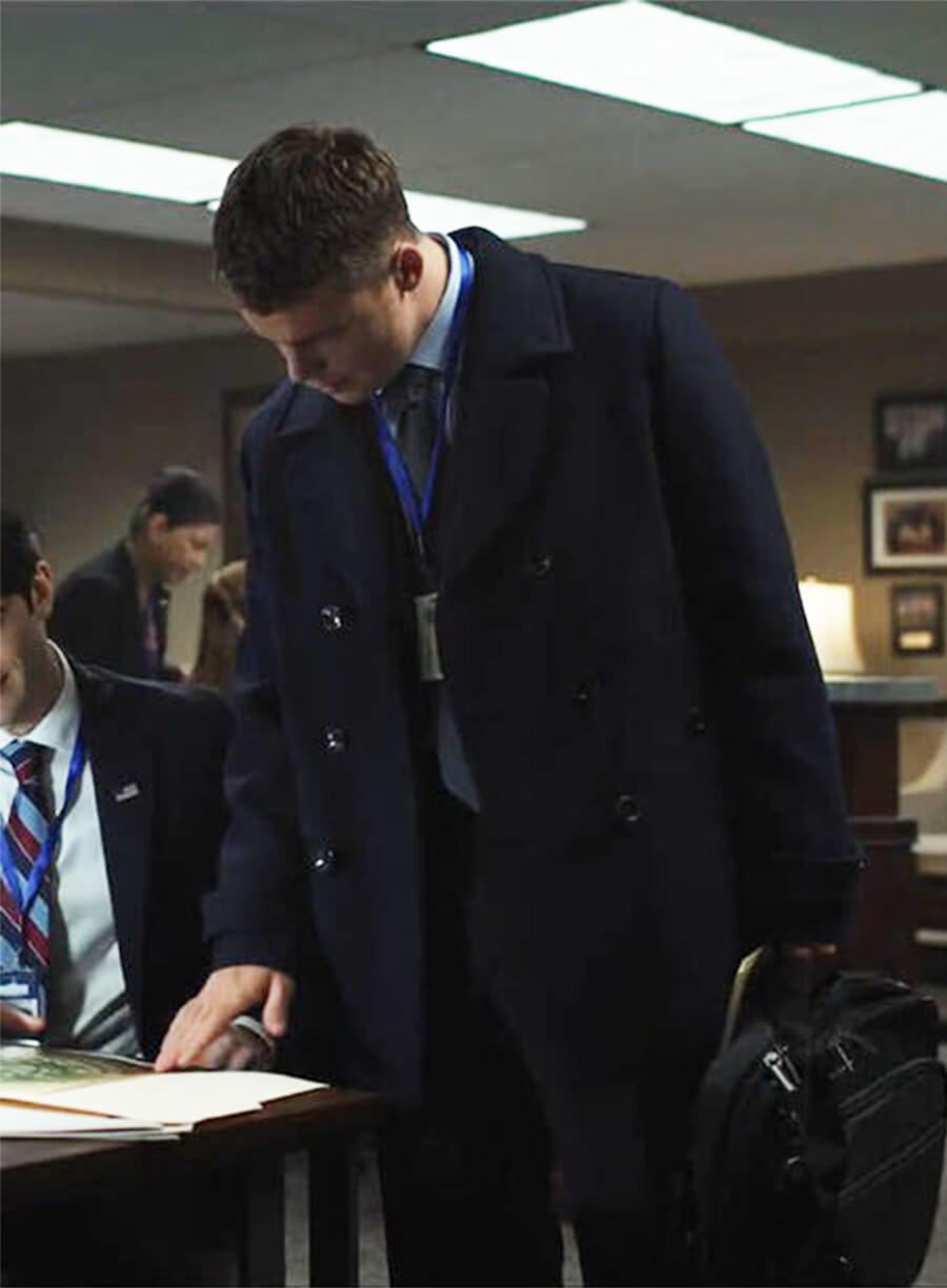 Peter Sutherland The Night Agent Wool Coat