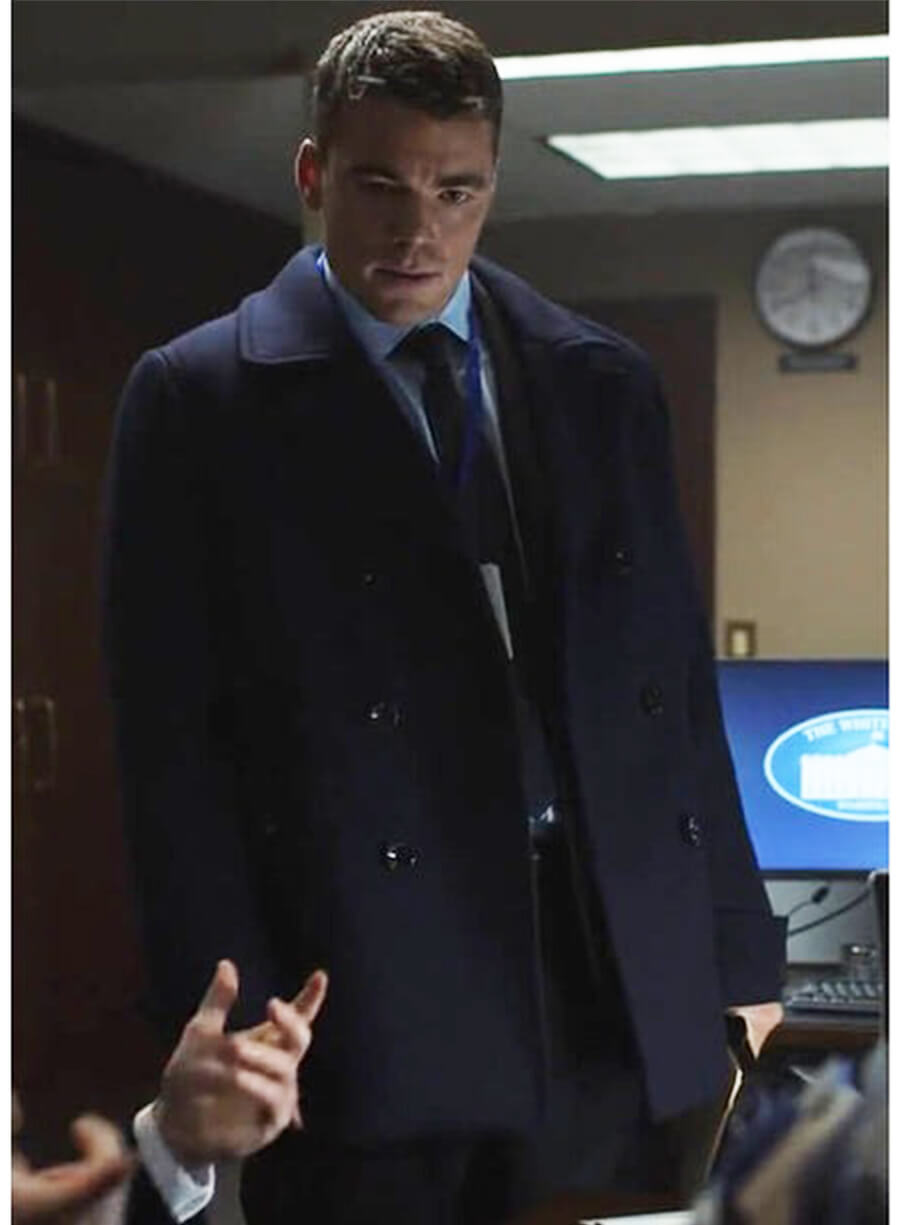 Peter Sutherland The Night Agent Wool Coat