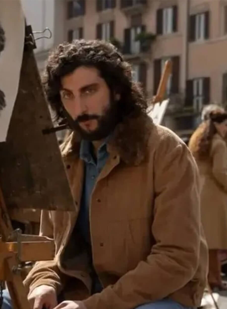 Pietro Castellitto The Big Fake 2026 Toni Brown Jacket