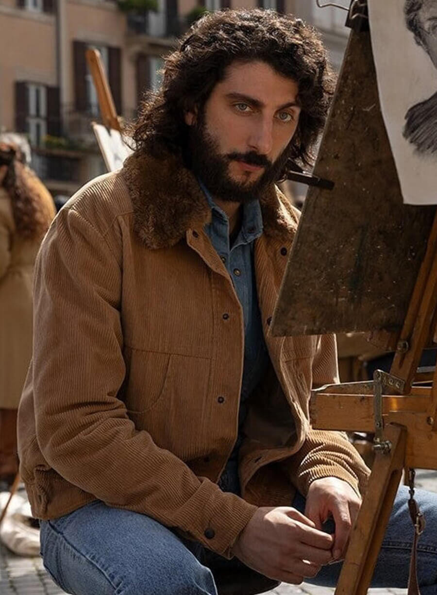Pietro Castellitto The Big Fake 2026 Toni Brown Jacket