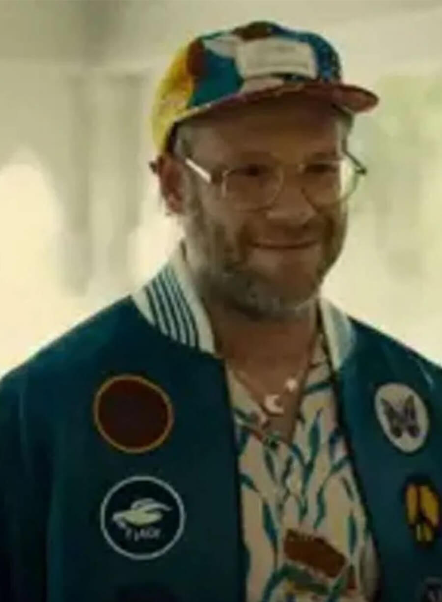 Platonic S02 Seth Rogen Will Blue Varsity Jacket