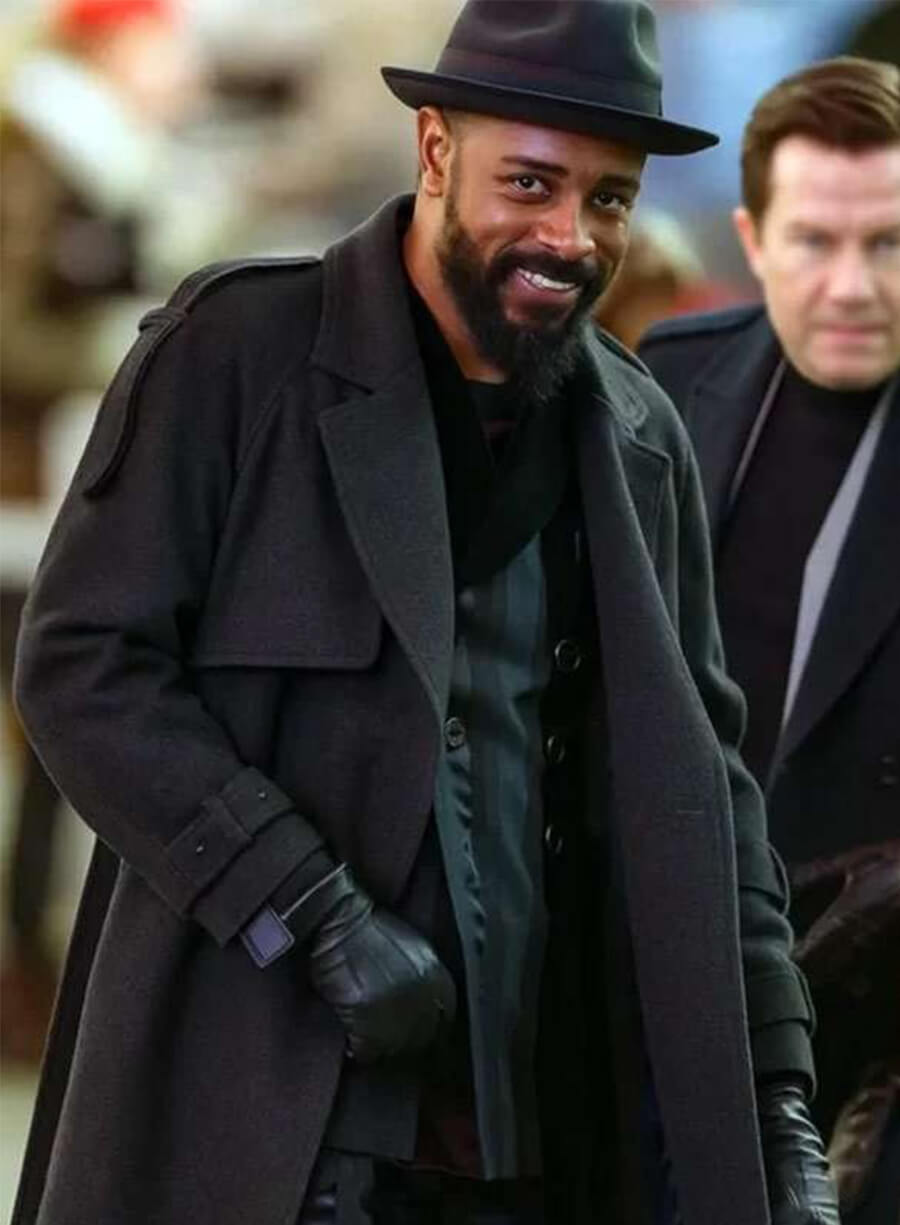 Play Dirty 2025 Alan Grofield Maroon Black Trench Wool Coat