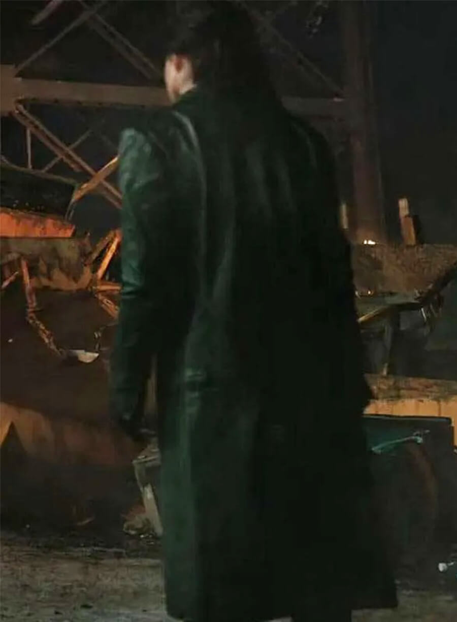 Play Dirty 2025 Rosa Salazar Zen Black Leather Coat