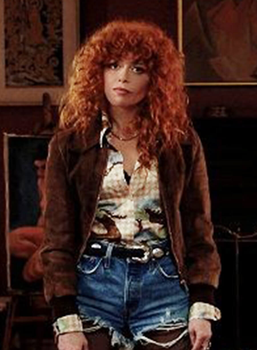 Poker Face  Charlie Cale Season 2 Brown Suede Jacket