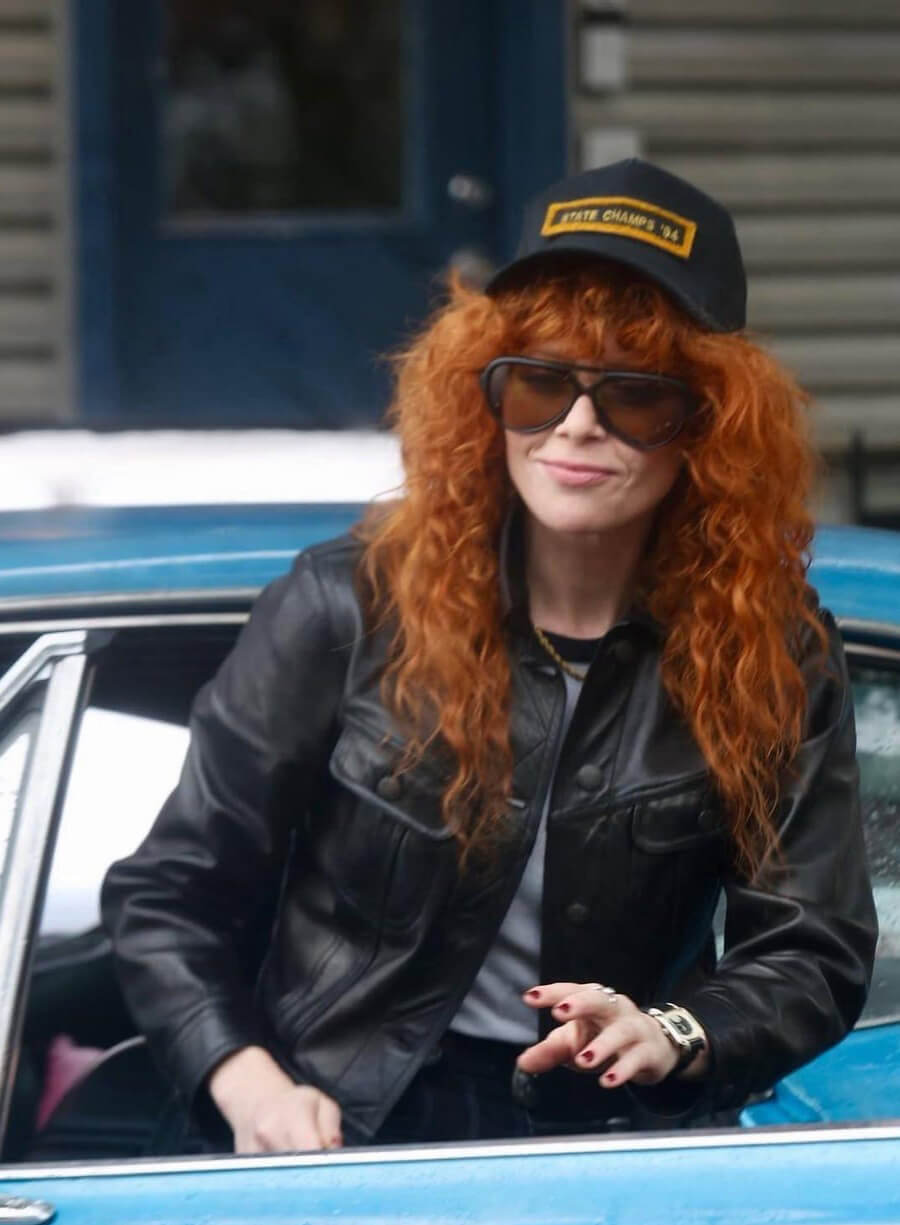 Poker Face Season 2 Charlie Cale Black Leather Jacket