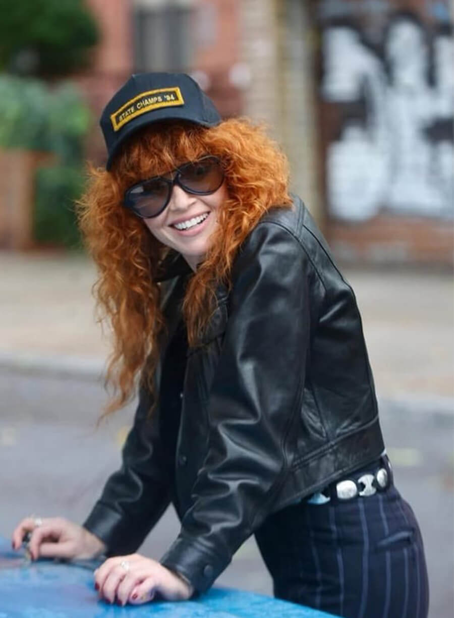 Poker Face Season 2 Charlie Cale Black Leather Jacket