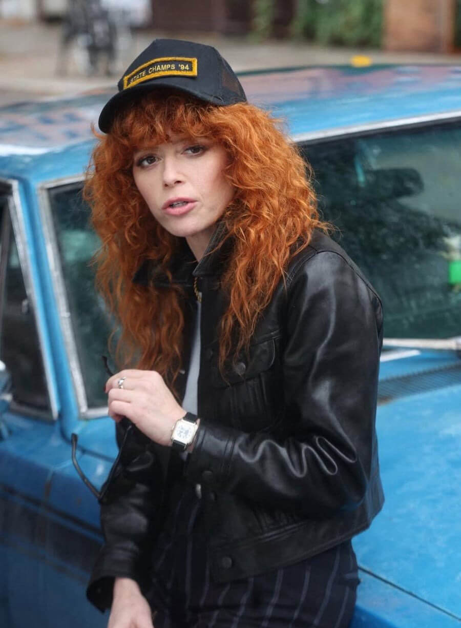 Poker Face Season 2 Charlie Cale Black Leather Jacket