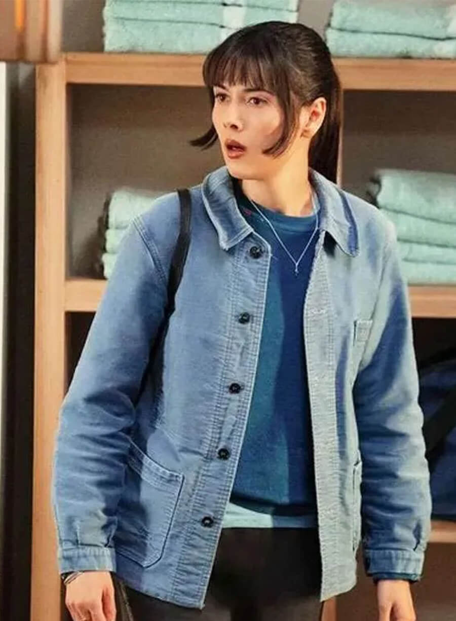 Poker Face Season 2 Patti Harrison Alex Blue Jacket