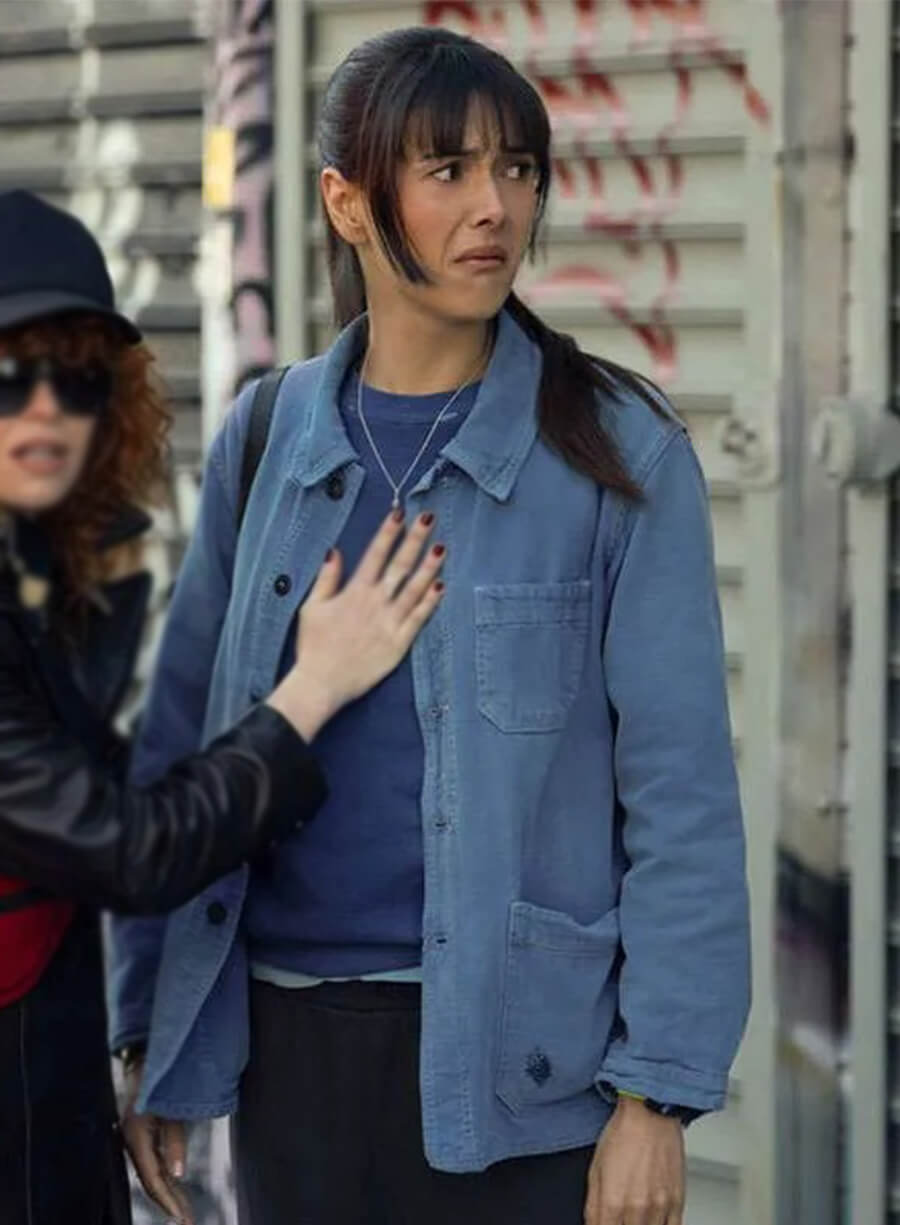 Poker Face Season 2 Patti Harrison Alex Blue Jacket