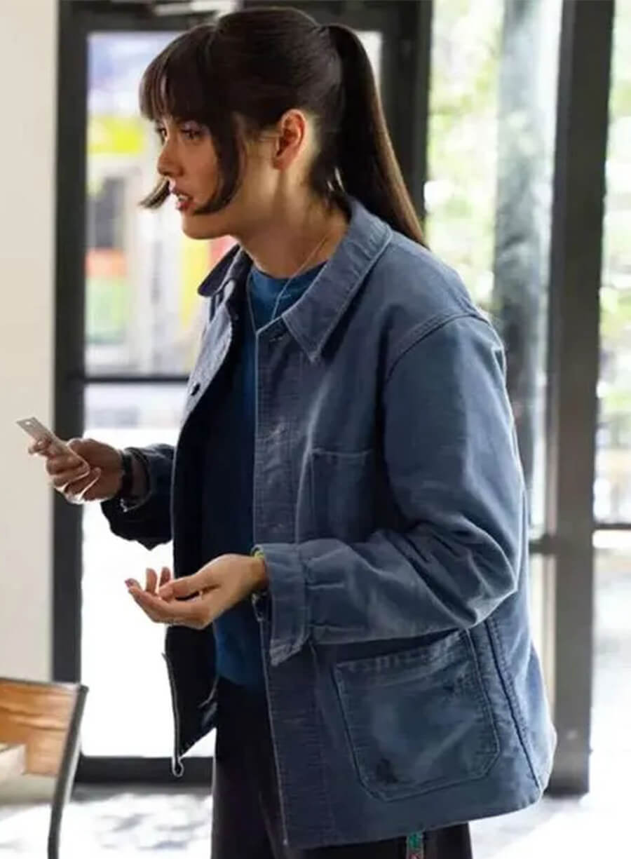 Poker Face Season 2 Patti Harrison Alex Blue Jacket