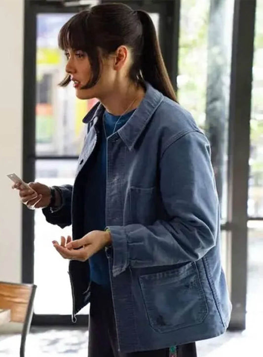 Poker Face Season 2 Patti Harrison Alex Blue Jacket