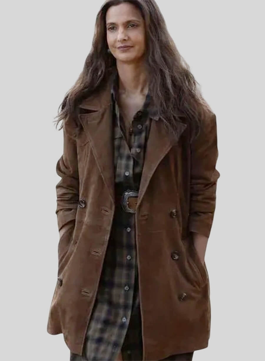 Poorna Jagannathan Lanterns Zoe Brown Coat 