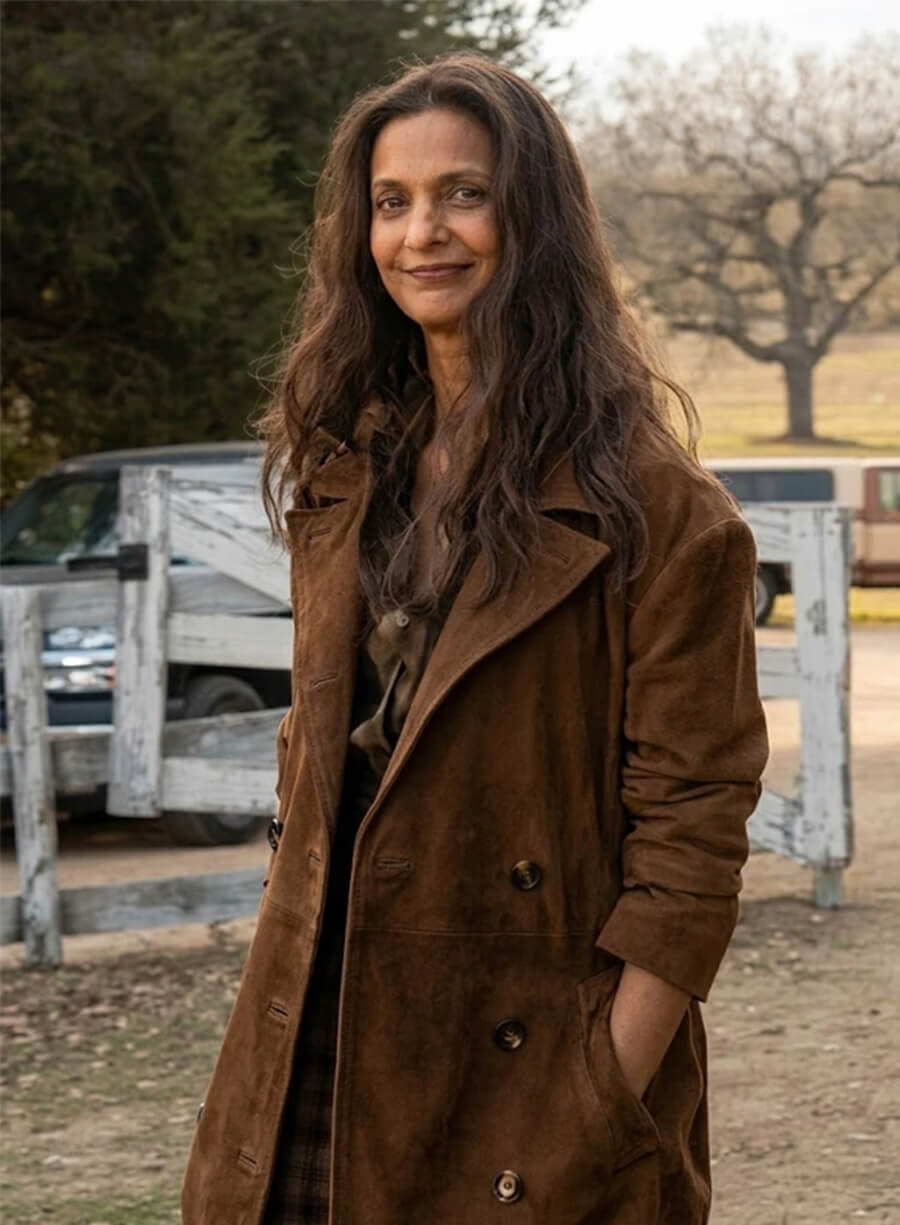Poorna Jagannathan Lanterns Zoe Brown Coat 