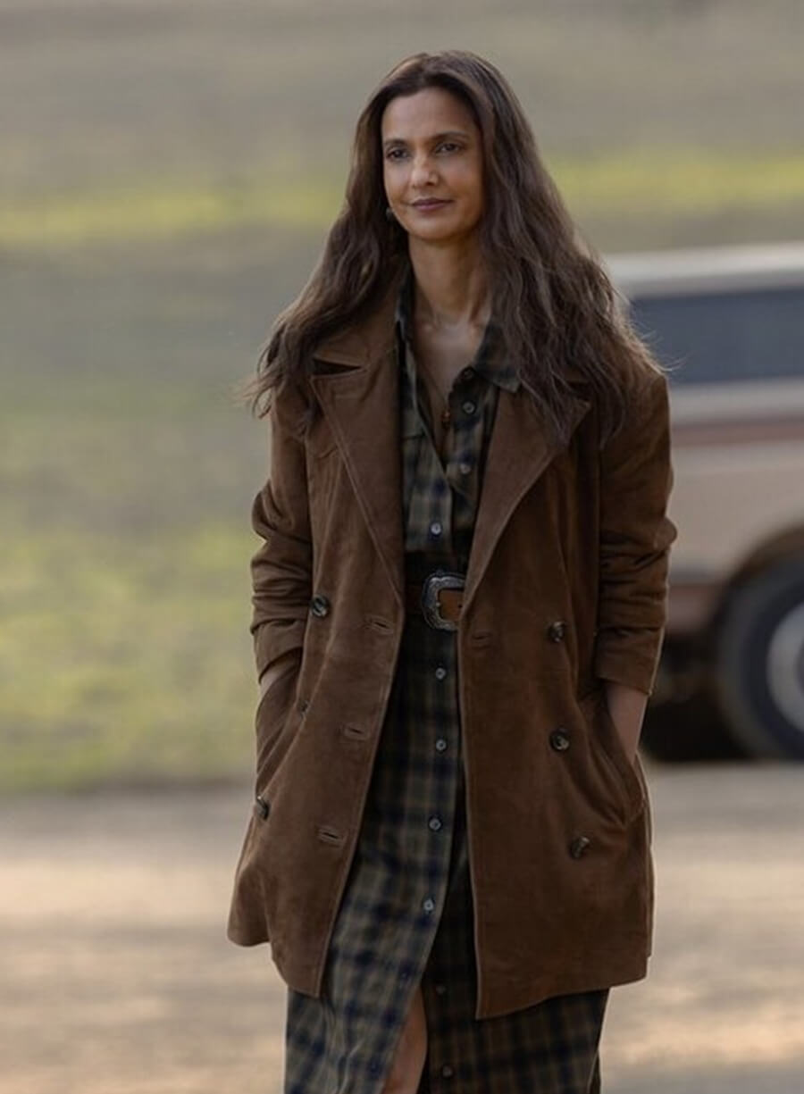 Poorna Jagannathan Lanterns Zoe Brown Coat 