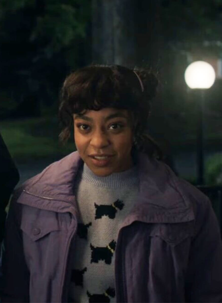 Priah Ferguson Stranger Things S05 Erica Sinclair Purple Jacket