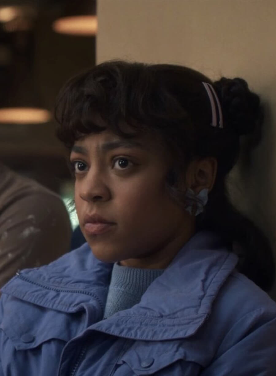 Priah Ferguson Stranger Things S05 Erica Sinclair Purple Jacket