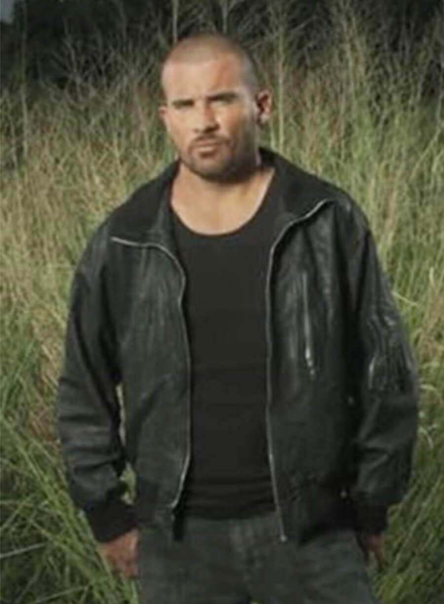 Prison Break S02 Lincoln Burrows Black Leather Jacket