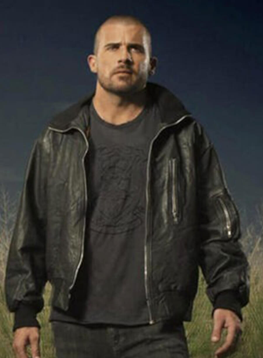 Prison Break S02 Lincoln Burrows Black Leather Jacket