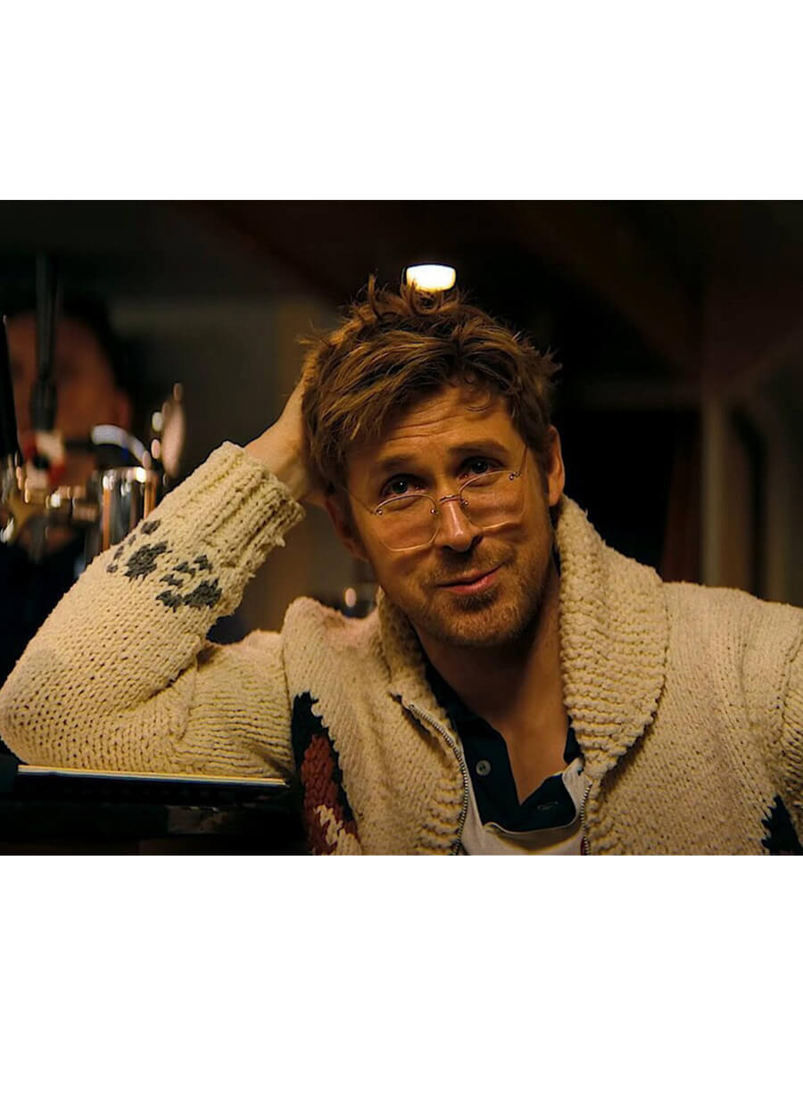 Project Hail Mary 2026 Ryan Gosling Wolf Cardigan Sweater