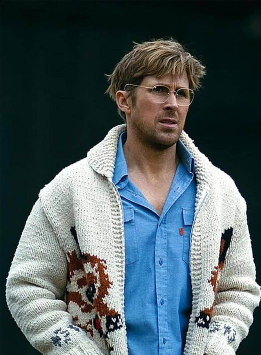 Project Hail Mary 2026 Ryan Gosling Wolf Cardigan Sweater