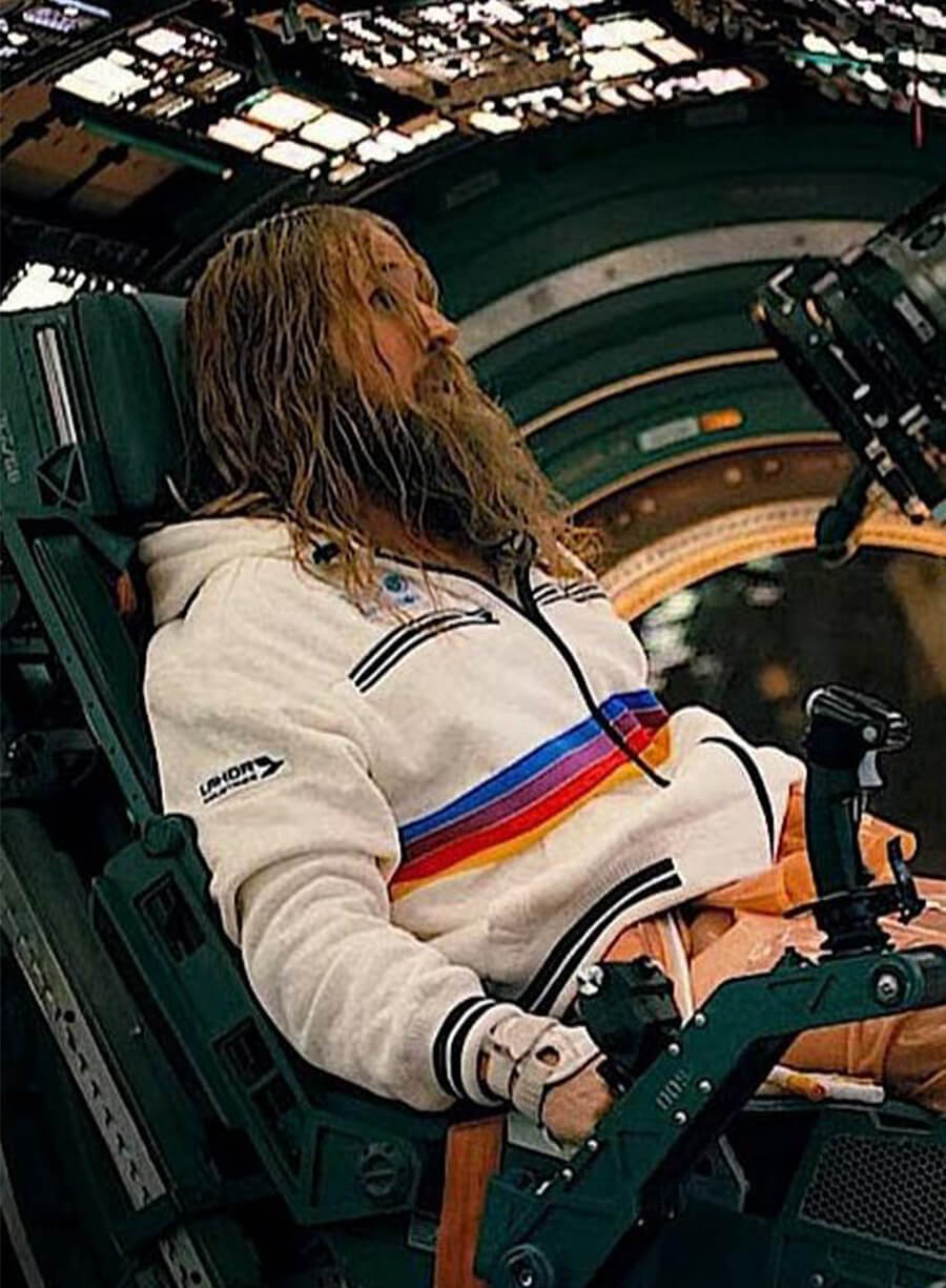 Project Hail Mary Ryan Gosling Rainbow Stripe Hooded Jacket