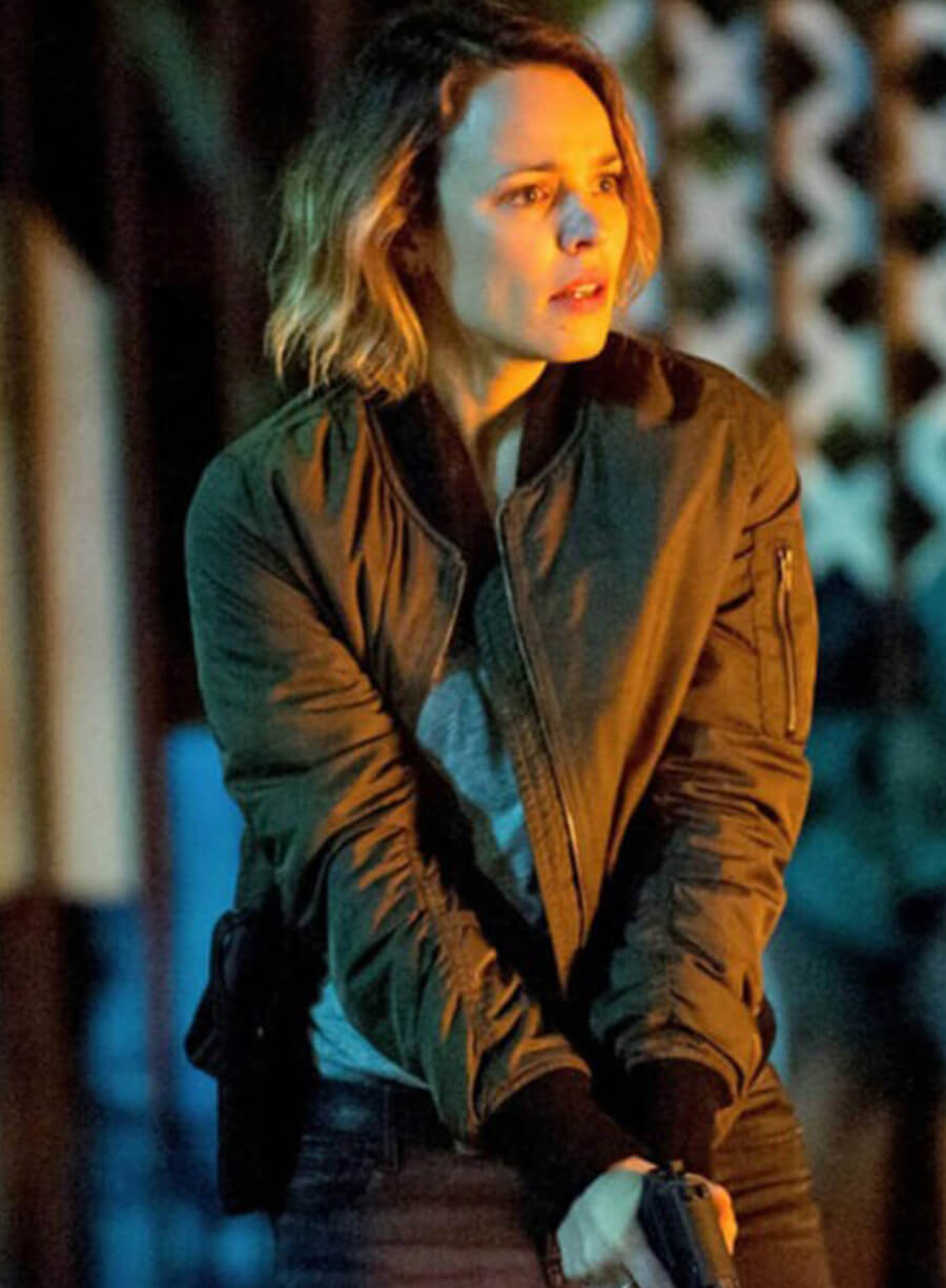 Rachel McAdams True Detective Green Bomber Jacket