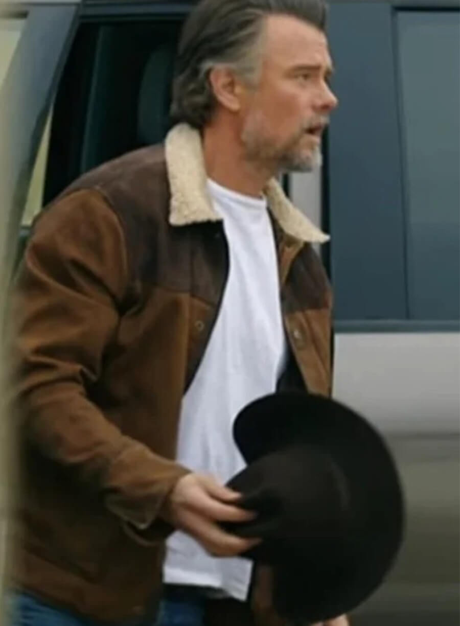 Ransom Canyon 2025 Josh Duhamel Staten Brown Jacket