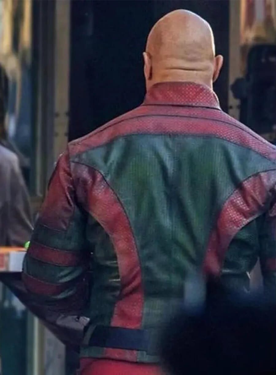 Red One 2024 Dwayne Johnson Callum Drift Leather Jacket