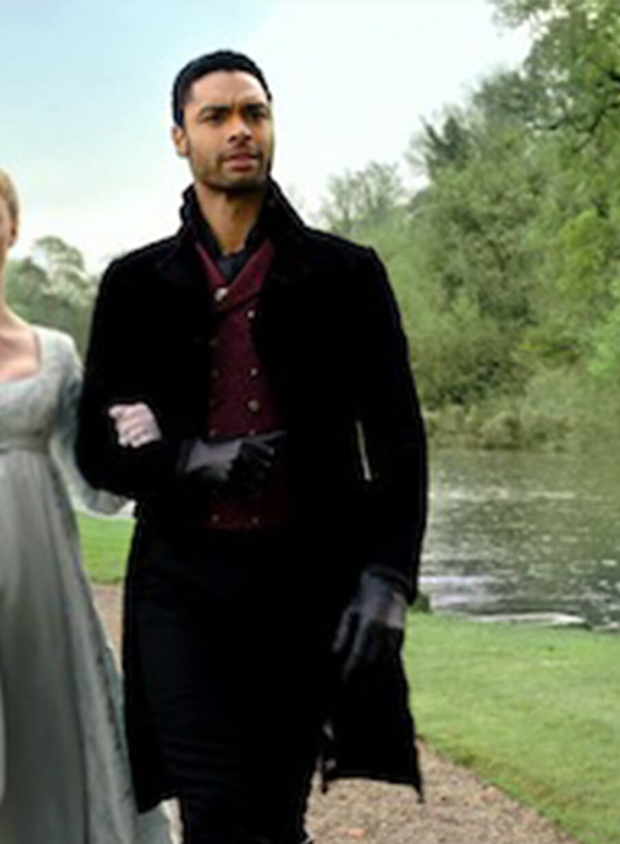 Regé-Jean Page Bridgerton Simon Black Coat