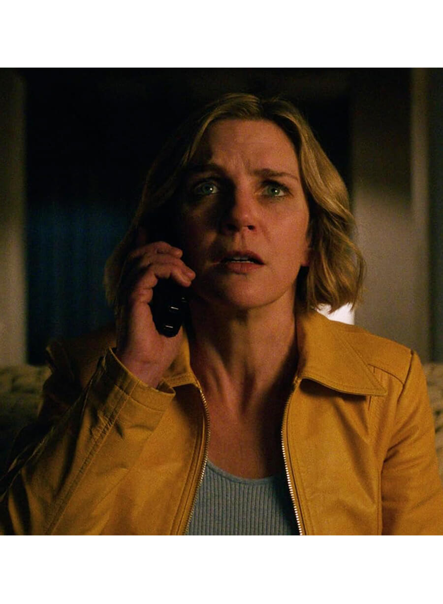 Rhea Seehorn Pluribus 2025 Carol Yellow Leather Jacket
