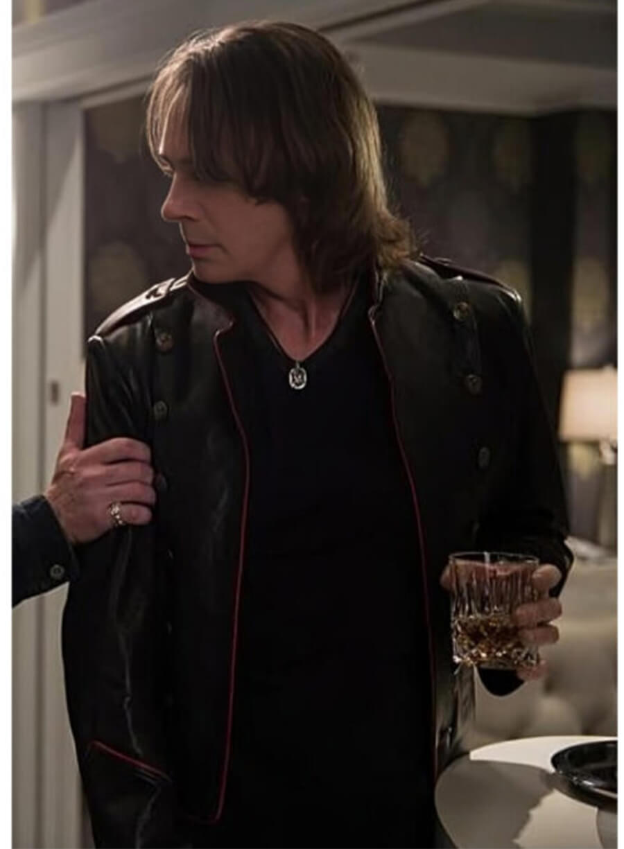 Rick Springfield Supernatural S12 Lucifer Black Leather Jacket
